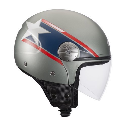Givi HPS 10.7 Mini-Jet-Helm, Grafik Stern Italien Lackiert, M von Givi