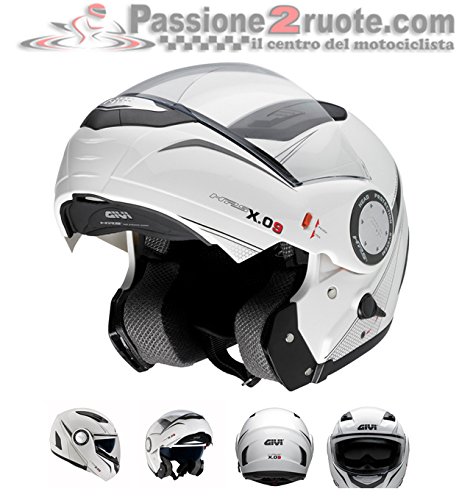 Givi HPS HX09 Modular Klapphelm mit Pinlock-Halterung, Weiß Lackiert, XL von Givi