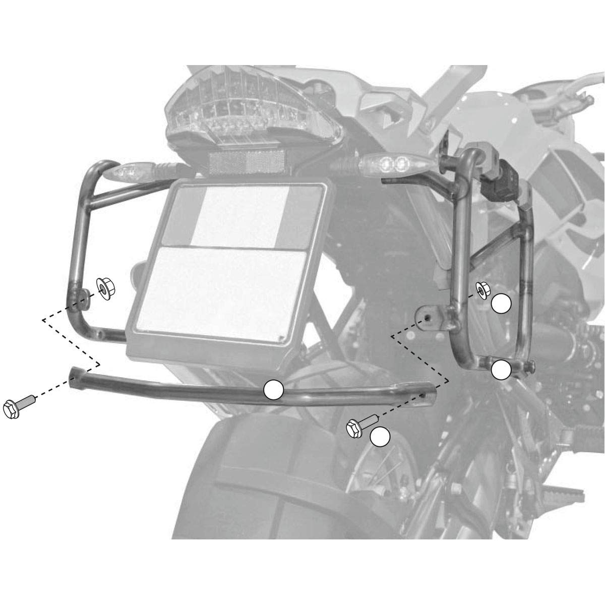 Givi PL684CAM Seitenkoffer-Träger Stahlrohr für Trekker Outback, Schwarz, Größe 40 Givi PL684CAM Seitenkoffer-Träger Stahlrohr für Trekker Outback, Schwarz, Größe 40 von Givi