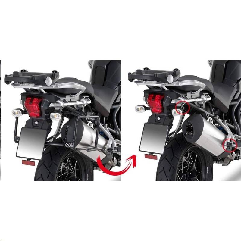 Givi PLR6408 Rapid Seitenkoffer-Träger Stahlrohr abnehmbar, Schwarz, Größe 40 von Givi