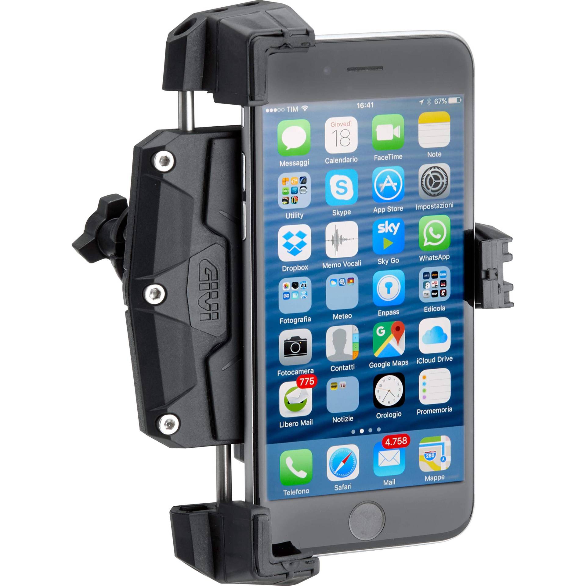 Universal Navi Halterung für Smartphone, schwarz Universal Navi Halterung für Smartphone, schwarz von Givi