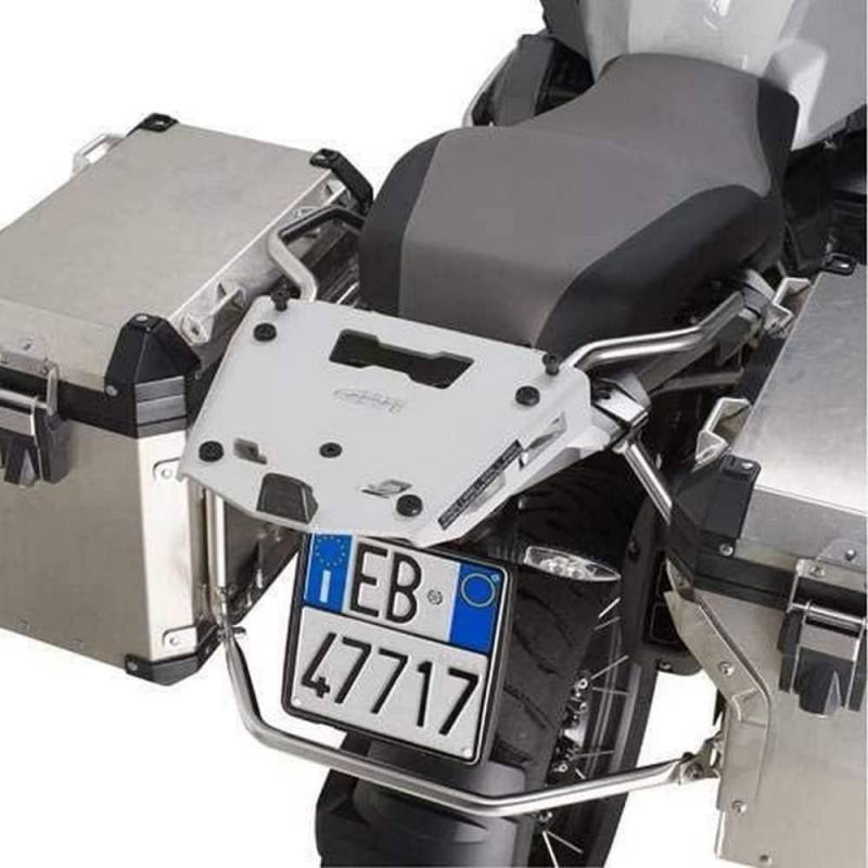 Topcase Träger Monokey Koffer mit Alu Platte oder Max. Zuladung 6 kg passend für BMW R 1200 GSLC Adventure Bj. 14 von Givi