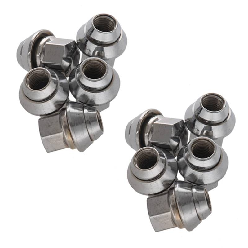 Giwnhvx 10Stck M12 x 1,5 19mm HEX für Rad Offene Muttern Fiesta Focus Ka Mondeo C-MAX von Giwnhvx