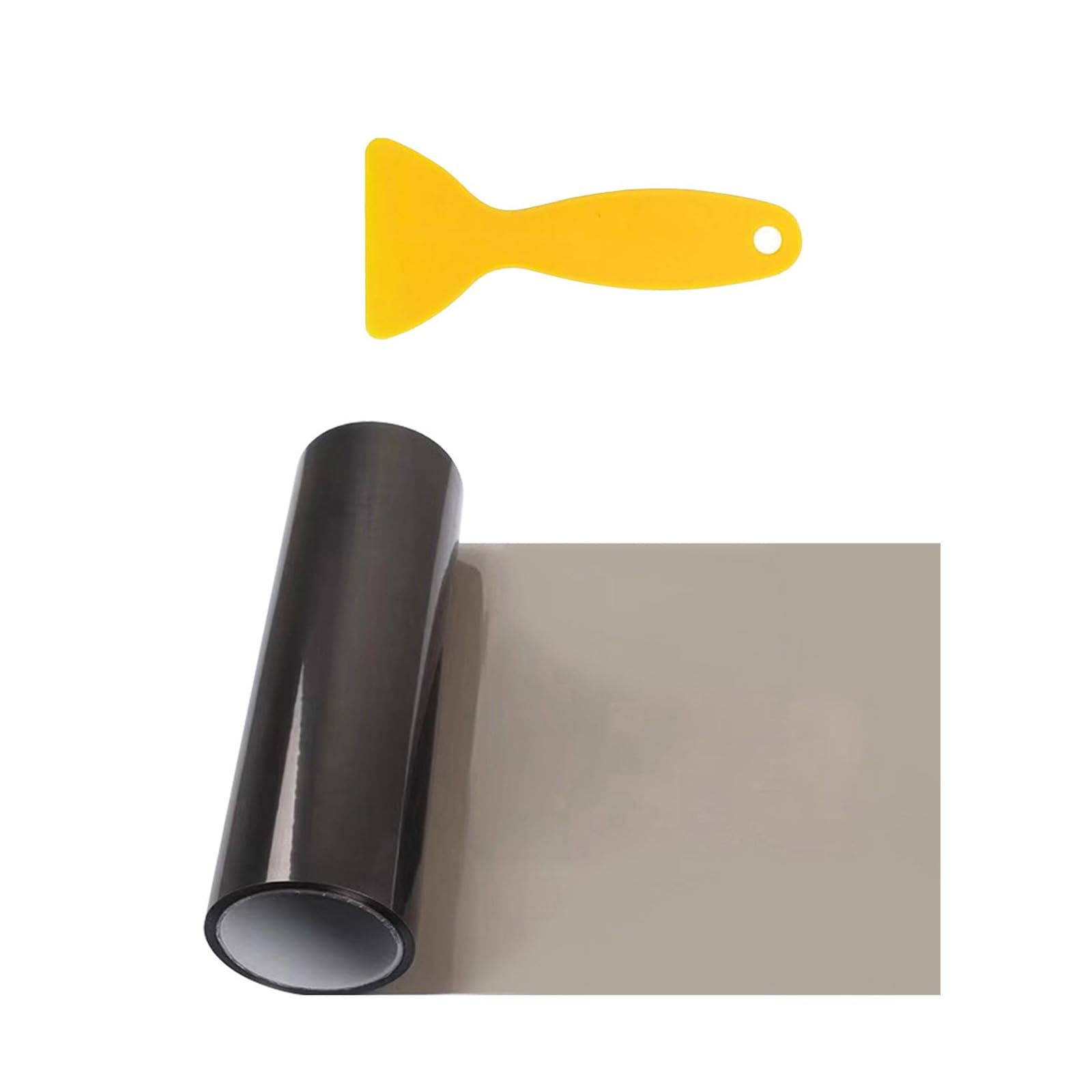 GizuInseti Tönungsfolie Auto Scheinwerfer Rückleuchten Folie 30 * 120Cm, Lampenfolie Folie Für Scheinwerfer Ückleuchten, Schutzfolie Sticker Auto Passgenau Selbstklebende (Hellschwarz) von GizuInseti