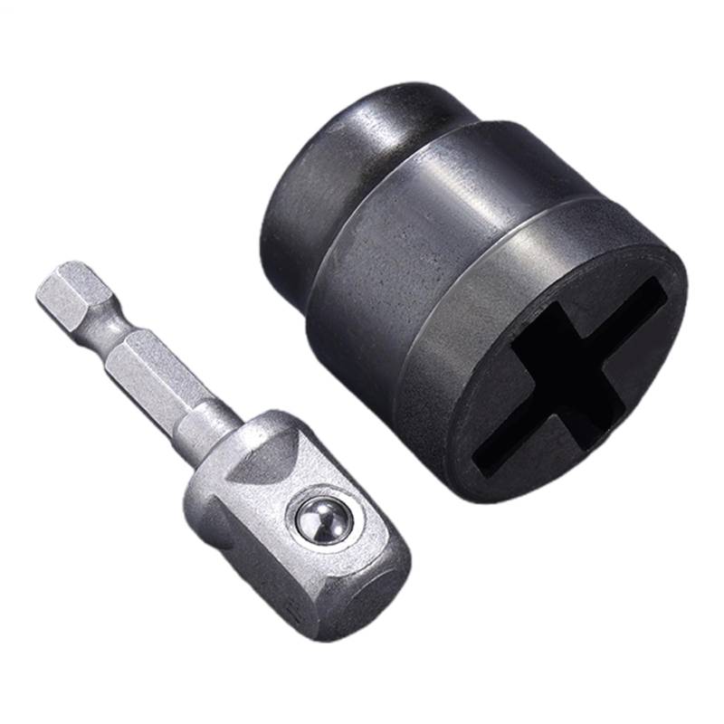GjnjfdF Scherenwagenheber Bohr Adapter,Scherenwagenheber Stabilisator Steckhülse | Hochleistungs Bohrgerät Aufsatz, Auto Reparatur Zubehör für Werkstatt Garage von GjnjfdF