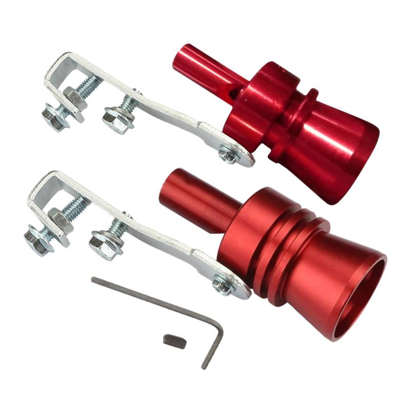 Gkumgwo Auspuffpfeife, Turbo-Auspuffpfeife - Auto-Auspuffpfeife aus Aluminiumlegierung,Endrohr-Abblaseventil-Zubehör, Automobil-Resonator, Auto-Schalldämpfer-Sound-Booster für Autos und Motorräder von Gkumgwo