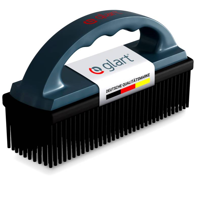 Glart 45THB Premium Hundebürste Tierhaarbürste, entfernt Tierhaare und Schmutz von allen Auto Sitzen, Polstern, Teppichen, Anthrazit/schwarz von Glart