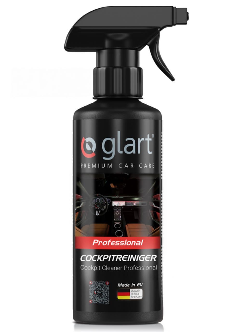 Glart Cockpitpflege Auto Innenraum Reiniger - Premium Innenraumreiniger Auto - 100% Sauberkeit - Universal Cockpit Reiniger für professionelle Reinigung des gesamten Auto Innenraums - 500ml Spray von Glart