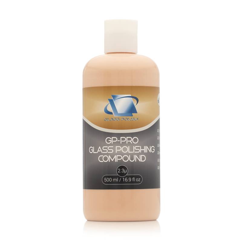 Glass Polish 14056 GP-PRO Glaspoliturpaste zum professionellen Polieren aller Glasoberflächen – 2,3 Mikron – 500 ml von Glass Polish