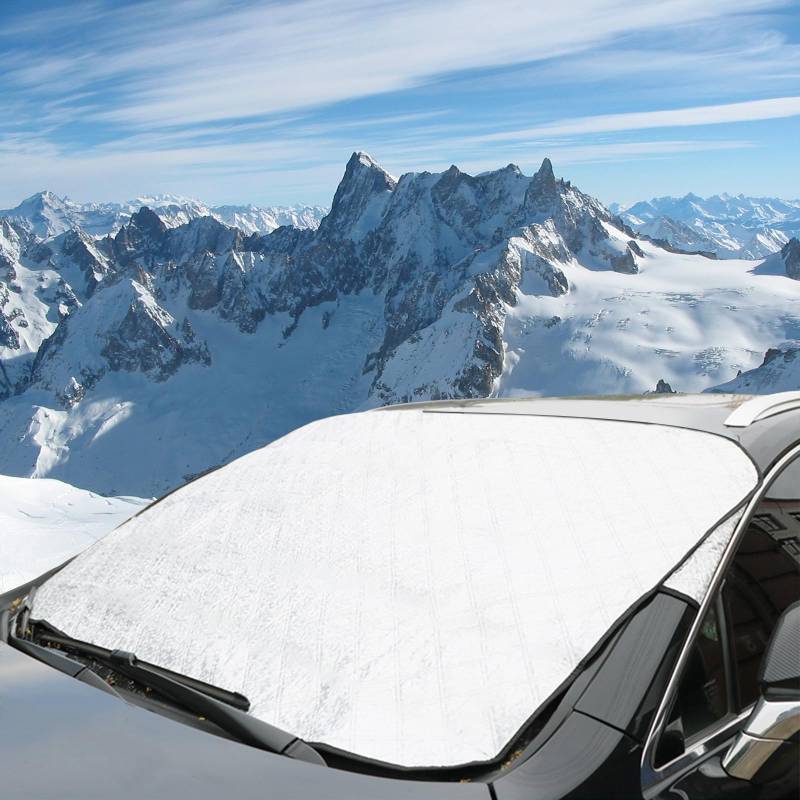 Schneeschutz Auto Frontscheibe Frontscheibenabdeckung Autoabdeckung Winter Sommer Windschutzscheibe Abdeckung Faltbare, für Die Gegen Schnee, Frost, Sonne von GlauStalos