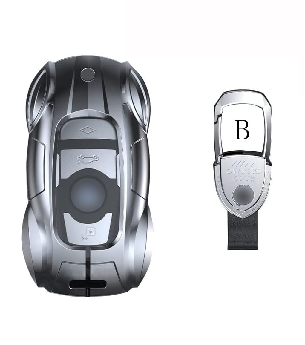 Gleamydot Autoschlüssel Hülle Schlüsselhülle Kompatibel für Zinklegierung Schlüsselbund Smart Remote Schlüssel Cover BMW 1 3 4 5 6 7 Serie und X3 X4 M5 M6 GT3 GT5 Schlüsselgehäuse Accessoires von Gleamydot