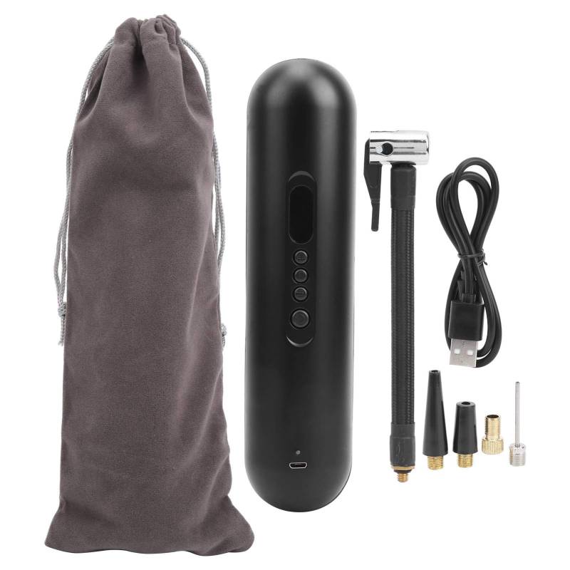 Glomora Air Pump, Wireless Portable Smart Digital Electric Air Pump, Rechargeable Tire Inflator for Car and Bike Tires with LED Display von Glomora