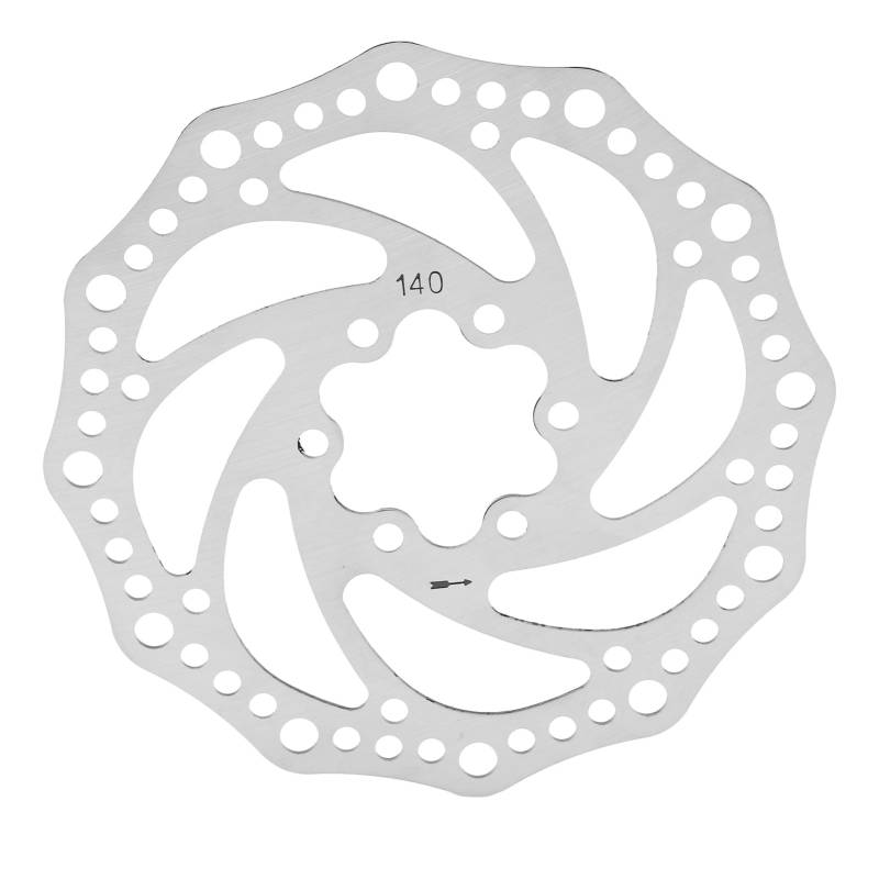Glomora Mountain Bike Scheibe Bremse, Rotorstahl 6 Lochscheibenbremsbrems -Rotor -Ersatzteile für Mountain Road Bike Accessoires (140mm) von Glomora
