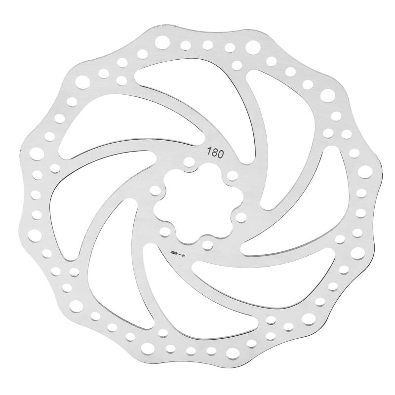 Glomora Mountain Bike Scheibe Bremse, Rotorstahl 6 Lochscheibenbremsbrems -Rotor -Ersatzteile für Mountain Road Bike Accessoires (180mm) von Glomora