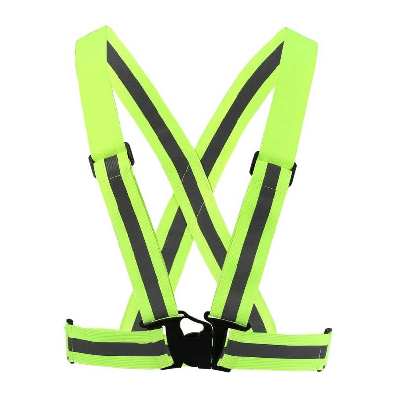 Glomora reflective vest,High-Vis reflektierende Warnweste Verstellbare Weste für optimale Sichtbarkeit Sichtbarkeit Joggen Fahrrad Laufen Motorrad für Erwachsene Jugendliche von Glomora