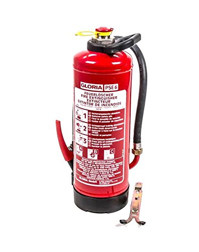 Gloria ABC-Pulver-Feuerlöscher PSE 6 GA, Schlagkopf, ÖNORM EN 3, Löschpulver 6 kg von Gloria