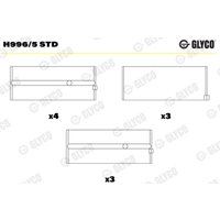 Kurbelwellenlager GLYCO H996/5 STD von Glyco