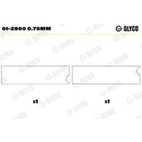 Pleuellager GLYCO 01-2800 0,75 mm von Glyco