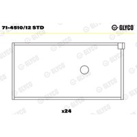 Pleuellager GLYCO 71-4510/12 STD Pleuellager GLYCO 71-4510/12 STD von Glyco