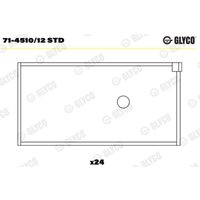 Pleuellager GLYCO 71-4510/12 STD von Glyco