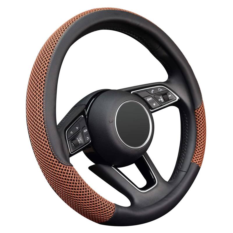 GmeDhc Lenkradabdeckung, Auto Lenkradbezug, Universal Lenkradbezug 37-39 cm, Anti Rutsch Breathable Lenkradbezug für Auto Zubehör von GmeDhc