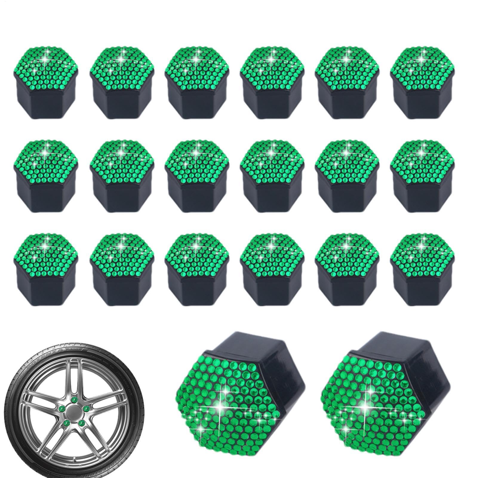 Gmokluytw Radmutternabdeckung - Glänzende Radschraubenabdeckung Set 20 Stück | Dekorative Kratzfeste Radkappen Für LKW Transporter Mit Felgendekor Gmokluytw Radmutternabdeckung - Glänzende Radschraubenabdeckung Set 20 Stück | Dekorative Kratzfeste Radkappen Für LKW Transporter Mit Felgendekor von Gmokluytw
