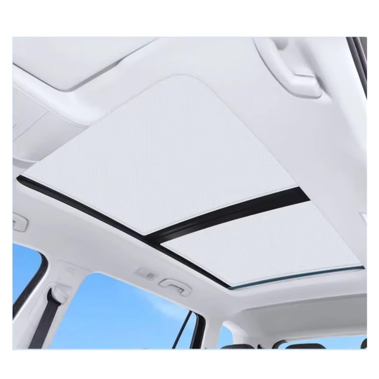 Sonnenschutz Auto Auto Elektrostatische Adsorption Schiebedach Sonnenschirm Wärmedämmung Internes Autozubehör Für VW Sharan 7N 2011-2024 Autofenster Sonnenschutz(Beige) von Gnshdg