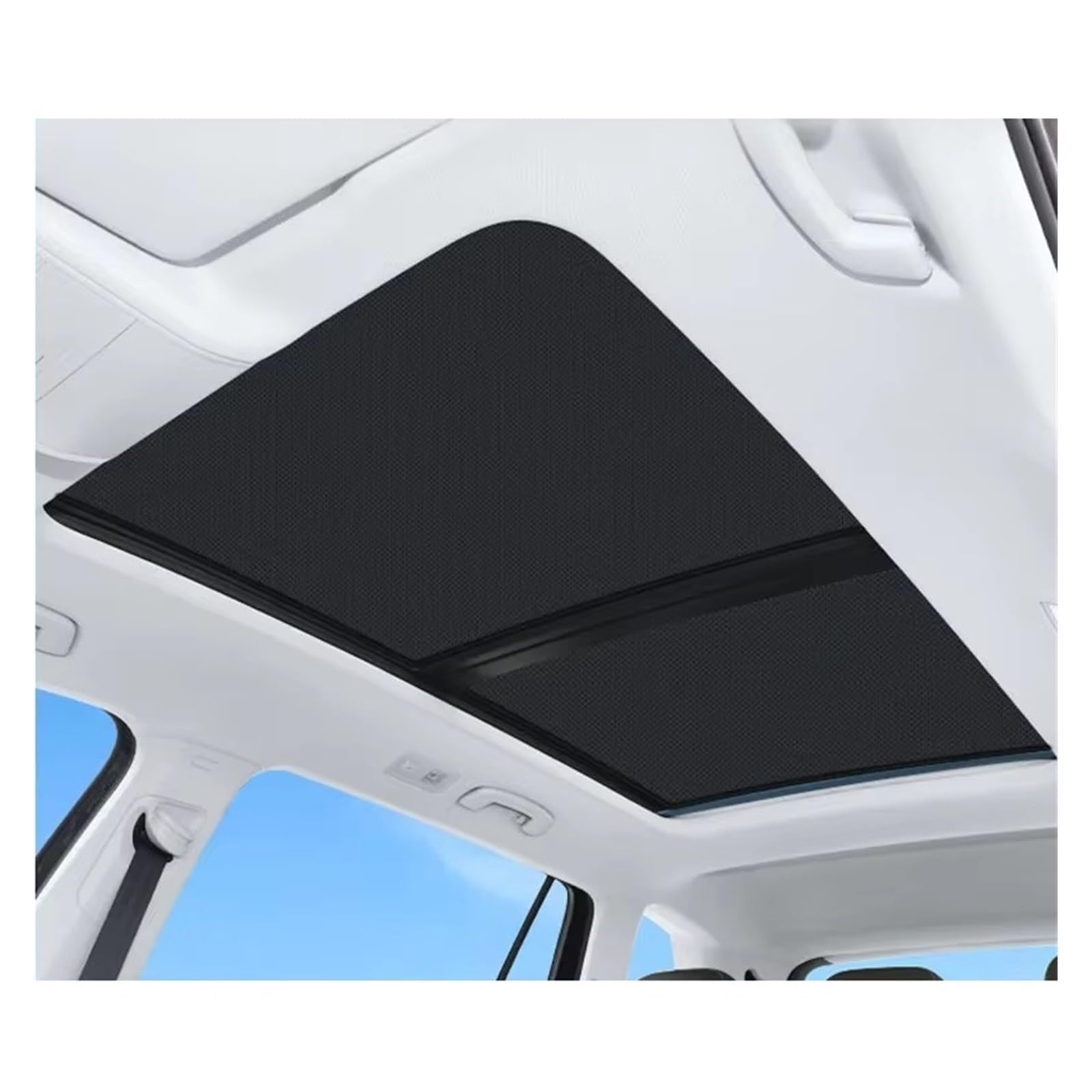 Sonnenschutz Auto Auto Elektrostatische Adsorption Schiebedach Sonnenschirm Wärmedämmung Internes Autozubehör Für VW Sharan 7N 2011-2024 Autofenster Sonnenschutz(Black) von Gnshdg