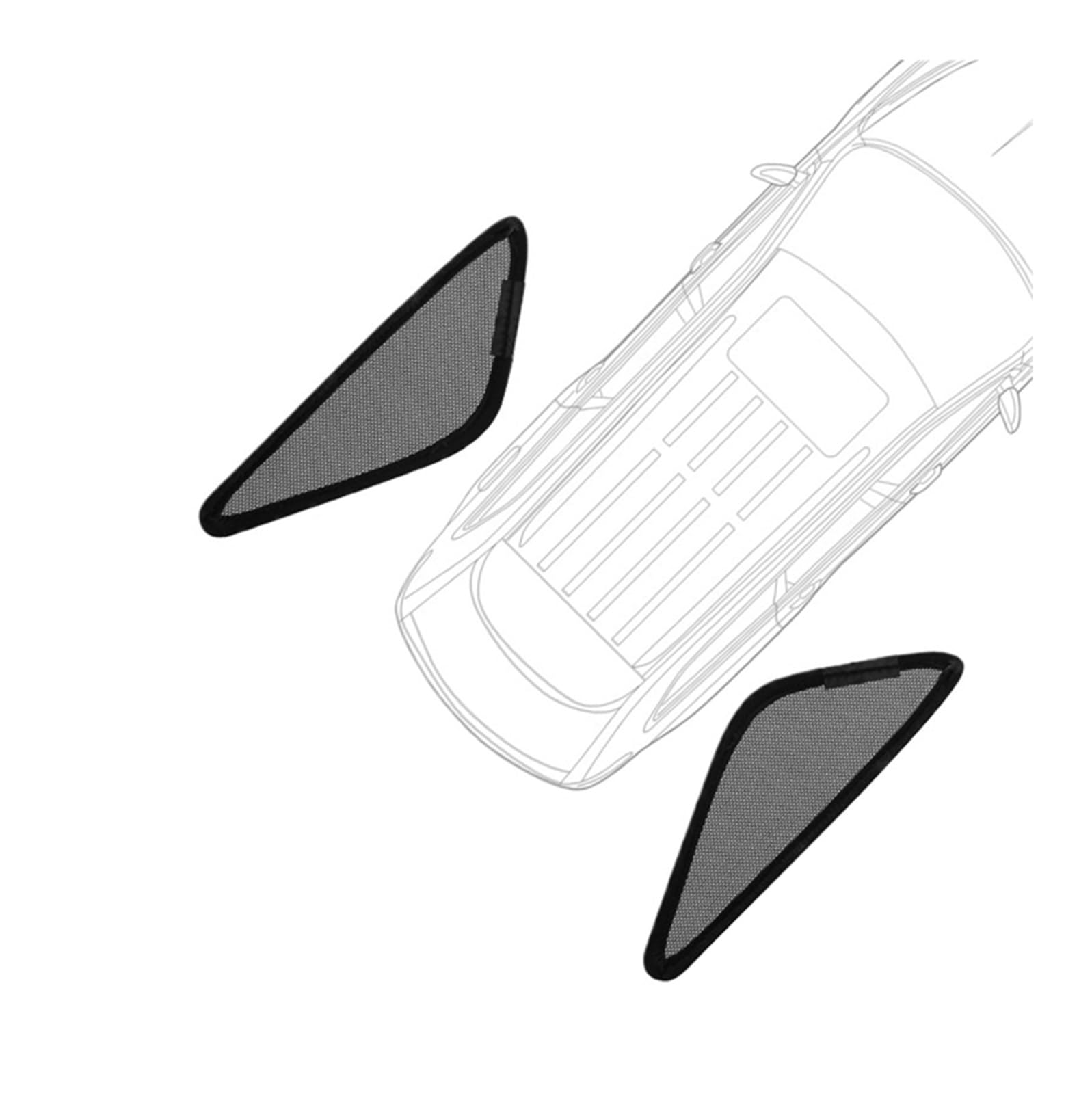 Sonnenschutz Auto Auto Seitenfenster Sonnenschutz Windschutzscheibe Sonnenschutz Sonnenschutz Sonnenschirm Für Q4 E-tron 2024 2022 2023 Autofenster Sonnenschutz(2PIECE Front Windows) von Gnshdg