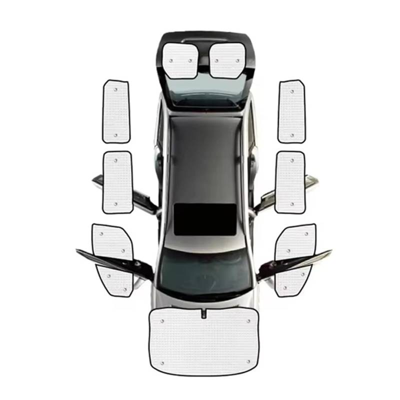 Sonnenschutz Auto Auto-Sonnenblenden Visier Sonnenschutz Jalousien Innenausstattung Zubehör Für Ford Für Transit Für Custom L2H2 L1H1 Camper 2012–2021 Autofenster Sonnenschutz(All Sunshades) von Gnshdg