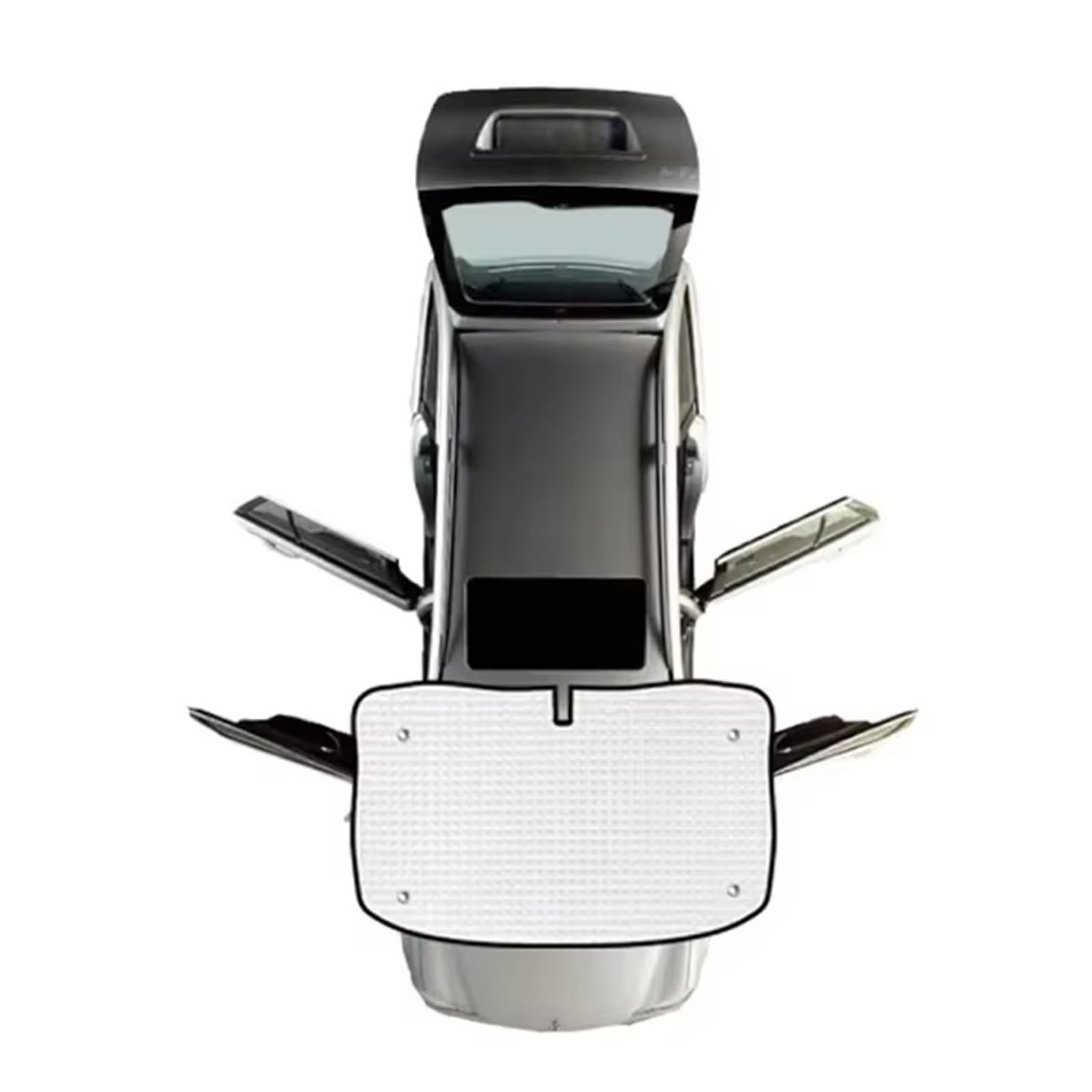 Sonnenschutz Auto Auto-Sonnenblenden Visier Sonnenschutz Jalousien Innenausstattung Zubehör Für Ford Für Transit Für Custom L2H2 L1H1 Camper 2012–2021 Autofenster Sonnenschutz(Front Windshield) von Gnshdg