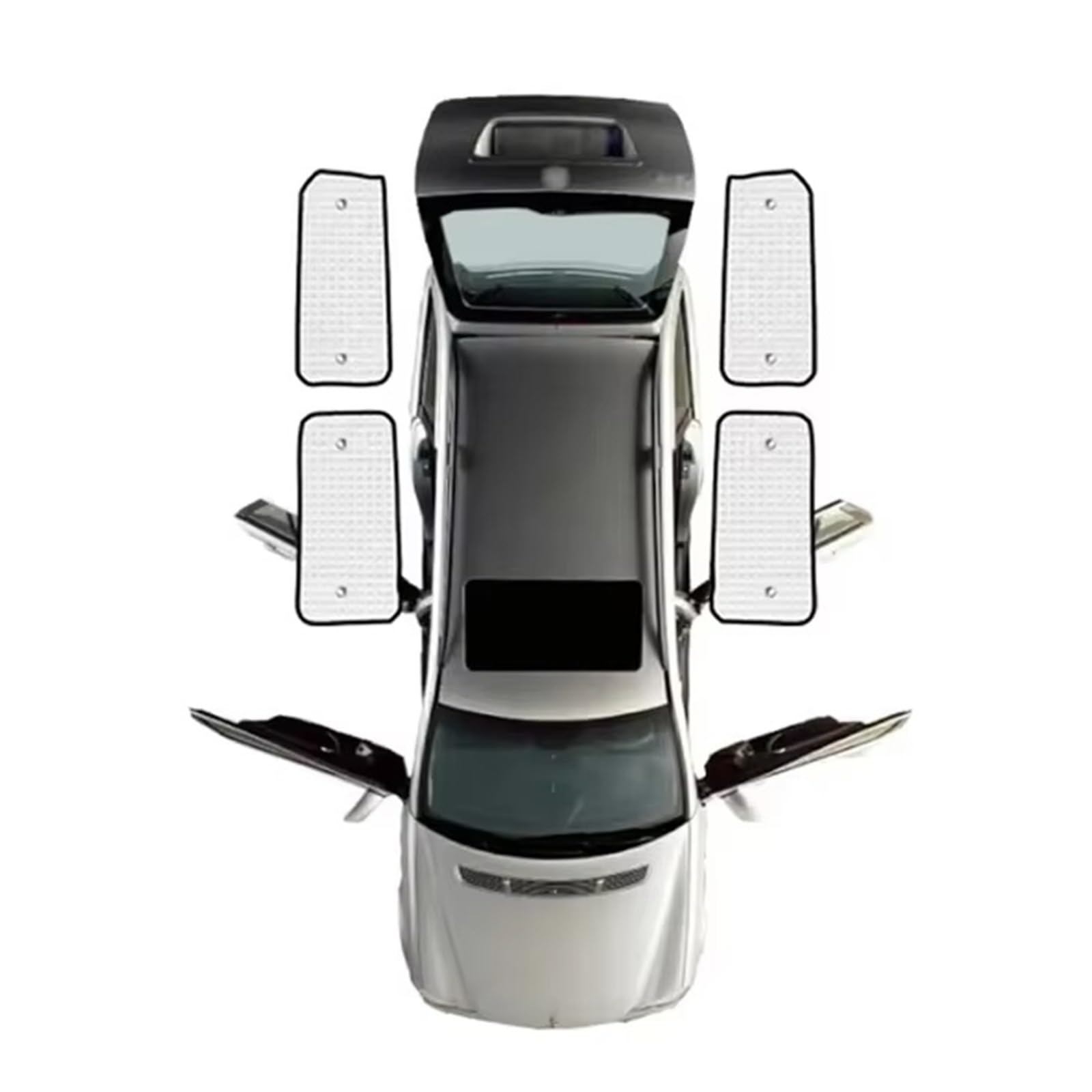Sonnenschutz Auto Auto-Sonnenblenden Visier Sonnenschutz Jalousien Innenausstattung Zubehör Für Ford Für Transit Für Custom L2H2 L1H1 Camper 2012–2021 Autofenster Sonnenschutz(Rear Windows) von Gnshdg