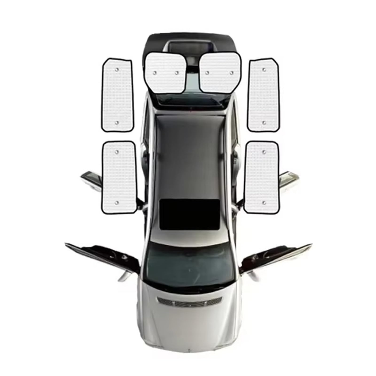 Sonnenschutz Auto Auto-Sonnenblenden Visier Sonnenschutz Jalousien Innenausstattung Zubehör Für Ford Für Transit Für Custom L2H2 L1H1 Camper 2012–2021 Autofenster Sonnenschutz(Rear sunshades) von Gnshdg