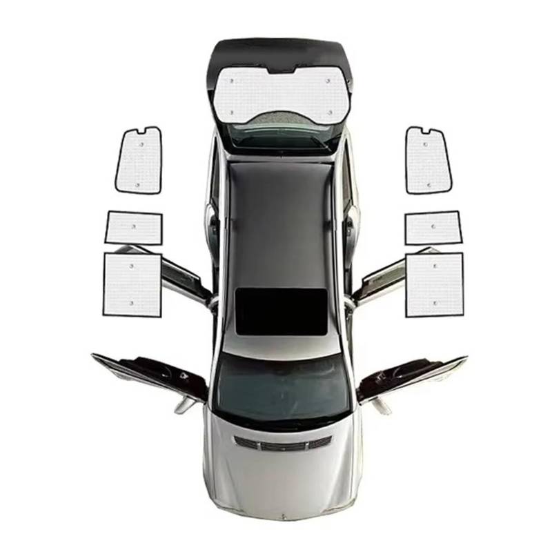 Sonnenschutz Auto Auto-Sonnenschutz Windschutzscheiben-Visier Auto-Innenteile Für Mitsubishi Für Pajero 4 Zubehör Für Montero Für Shogun V80 V73 V93 2006–2021 Autofenster Sonnenschutz(Rear Sunshades) von Gnshdg