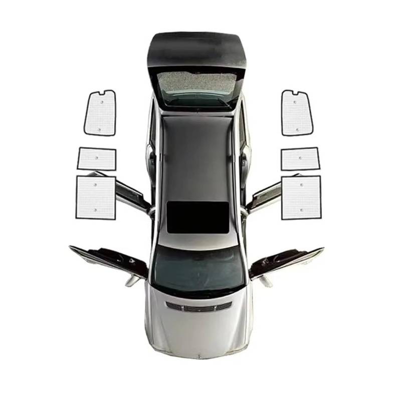 Sonnenschutz Auto Auto-Sonnenschutz Windschutzscheiben-Visier Auto-Innenteile Für Mitsubishi Für Pajero 4 Zubehör Für Montero Für Shogun V80 V73 V93 2006–2021 Autofenster Sonnenschutz(Rear Windows) von Gnshdg