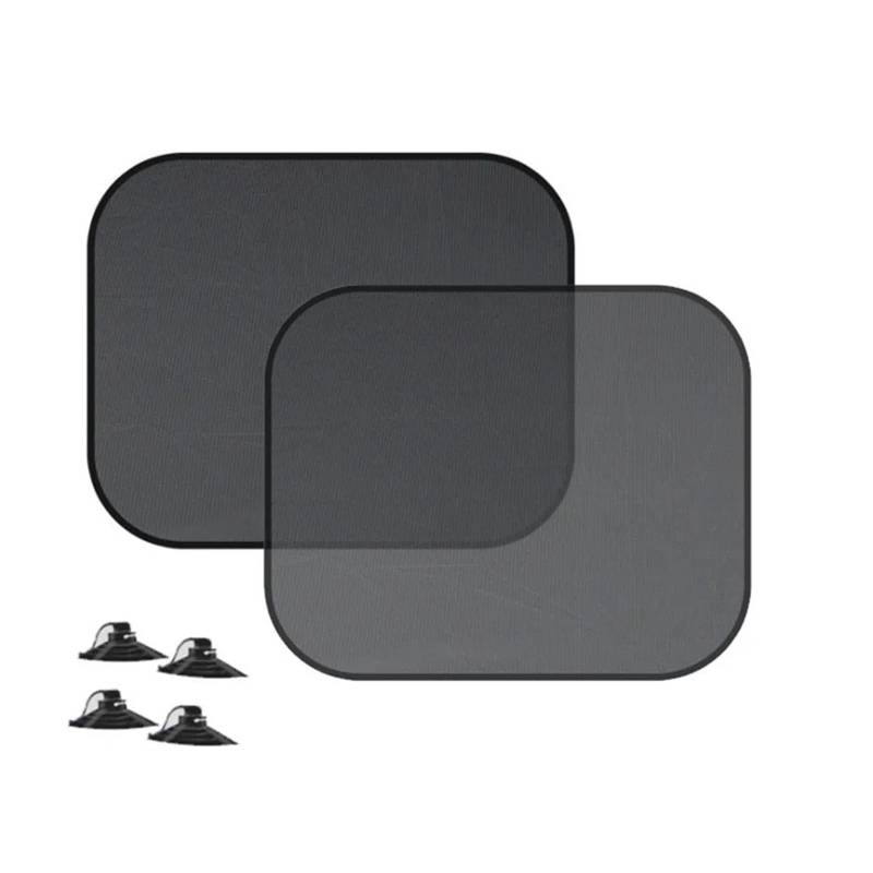 Sonnenschutz Auto Autofenster-Sonnenschutz-Abdeckungsblock Auto-Seitenfenster-Schatten Haftende Sonnenschutz-Abdeckung Visier 4-teilig Autofenster Sonnenschutz(2 Side Windshield) von Gnshdg