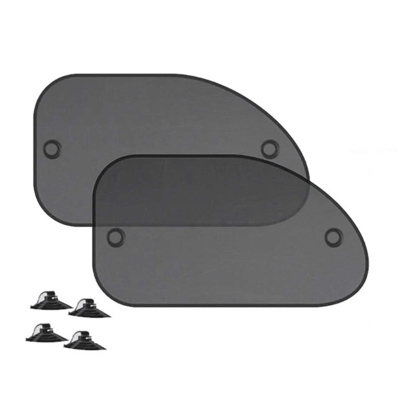 Sonnenschutz Auto Autofenster-Sonnenschutz-Abdeckungsblock Auto-Seitenfenster-Schatten Haftende Sonnenschutz-Abdeckung Visier 4-teilig Autofenster Sonnenschutz(2 Slanted windshid) von Gnshdg