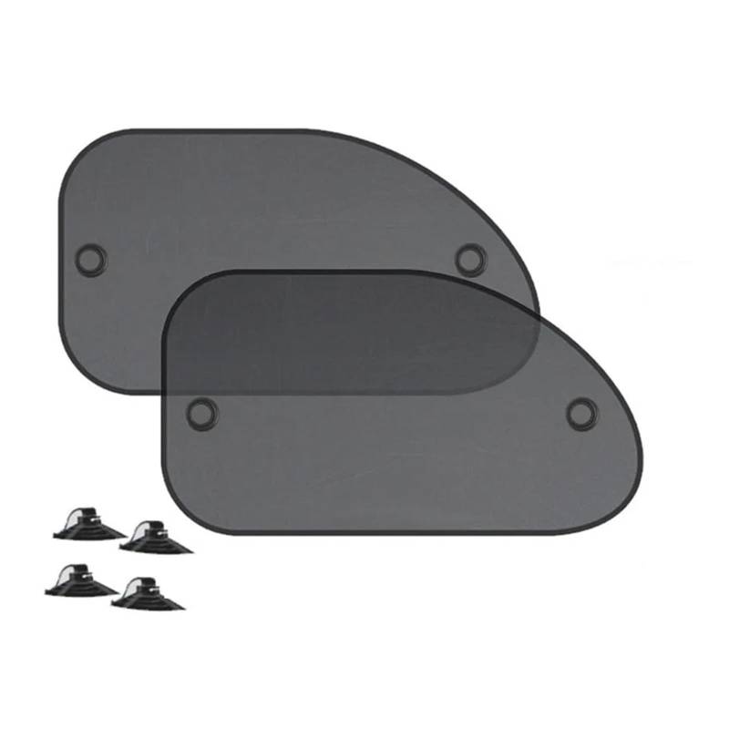 Sonnenschutz Auto Autofenster-Sonnenschutz-Abdeckungsblock Auto-Seitenfenster-Schatten Haftende Sonnenschutz-Abdeckung Visier 4-teilig Autofenster Sonnenschutz(2 Slanted windshid) von Gnshdg