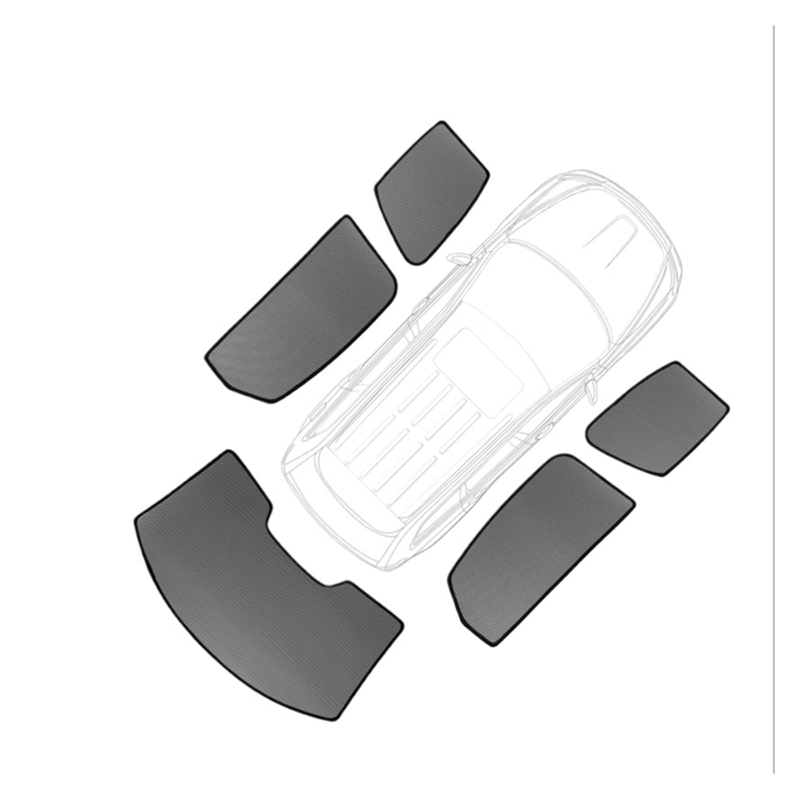 Sonnenschutz Auto Magnetischer Auto-Sonnenschutz Visier Für Die Vordere Heckscheibe Rahmenvorhang Seitenfenster Sonnenschutz Für Mazda 3 Limousine M3 2019-2023 2024 Autofenster Sonnenschutz(5PIECE) von Gnshdg
