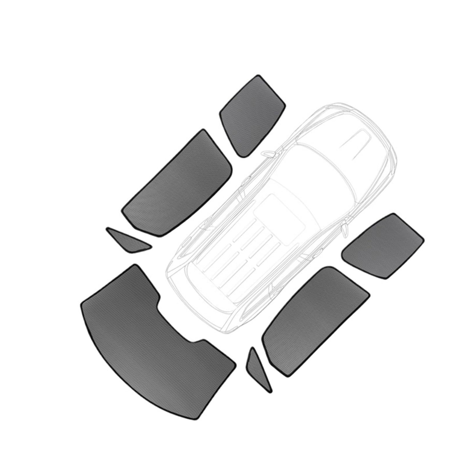 Sonnenschutz Auto Magnetischer Sonnenschutz Auto Sonnenblende Frontscheibe Vorhänge Sommer Fenster Sonnenschutz Auto Zubehör Für Kadjar 2015-2023 Autofenster Sonnenschutz(7piece) von Gnshdg