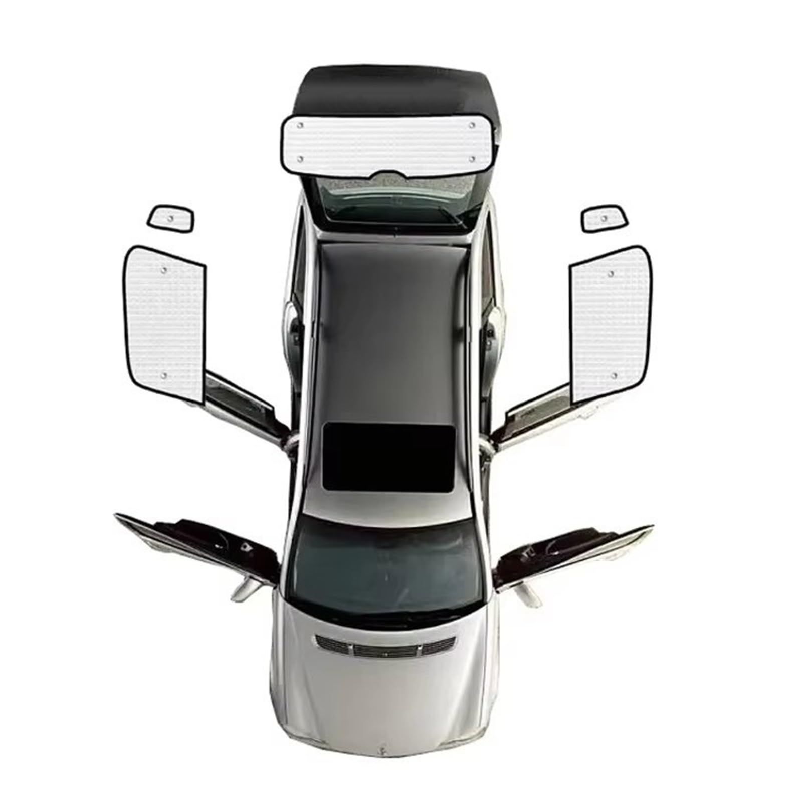 Sonnenschutz Auto Zubehör Windschutzscheibenvisier Sonnenschutzrollos Abdeckung Autoinnenteile Auto-Sonnenblenden Für Jeep Für Renegade 2015~2023 Autofenster Sonnenschutz(Rear Sunshades) von Gnshdg