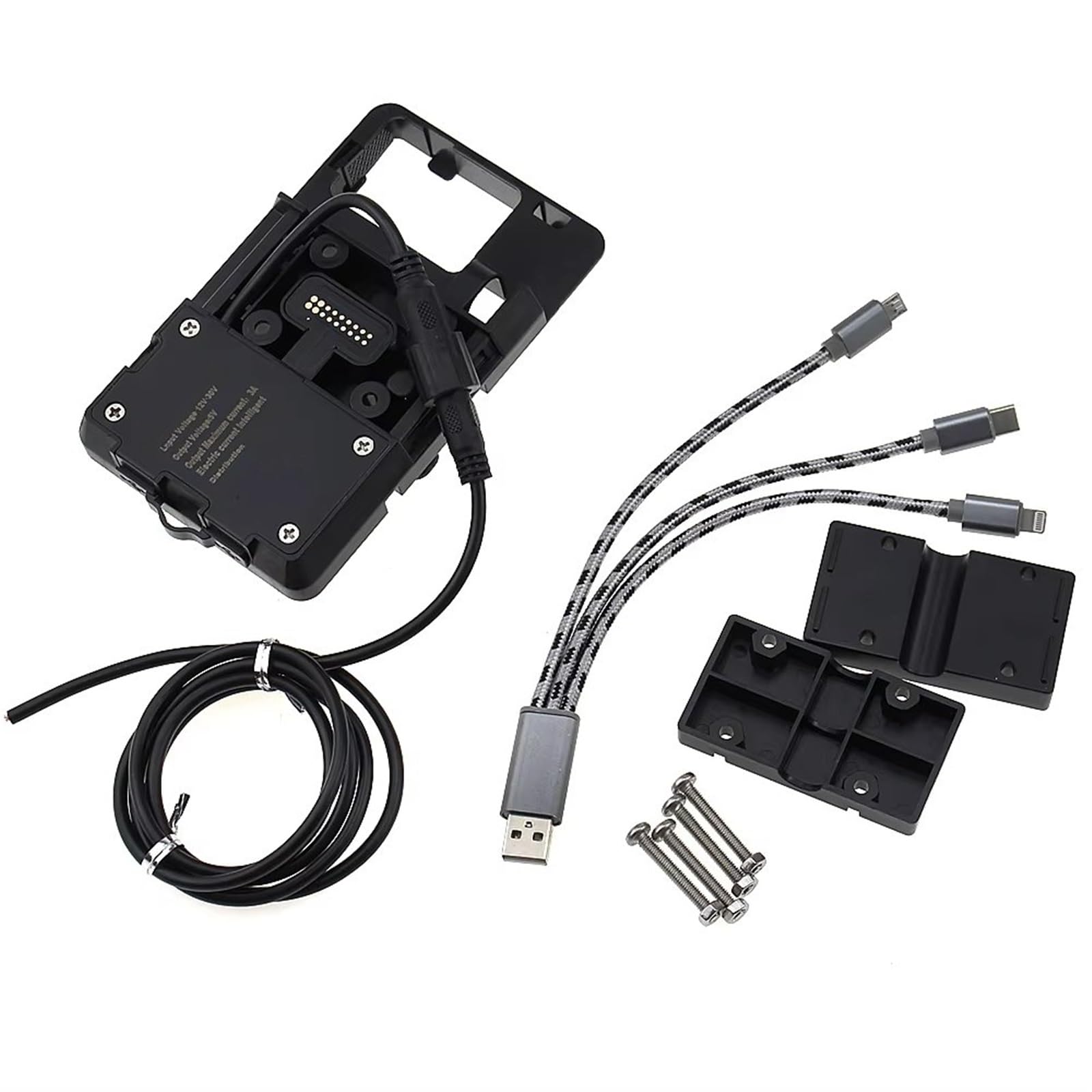 Telefonständerhalter GPS Für MT Für 09 Für MT09 Für Tracer Für 900 2016 2017 GPS Für Smartphone Navigation Mounting Bracket Adapter Holder Navigationshalterung(A) von Gnshdg