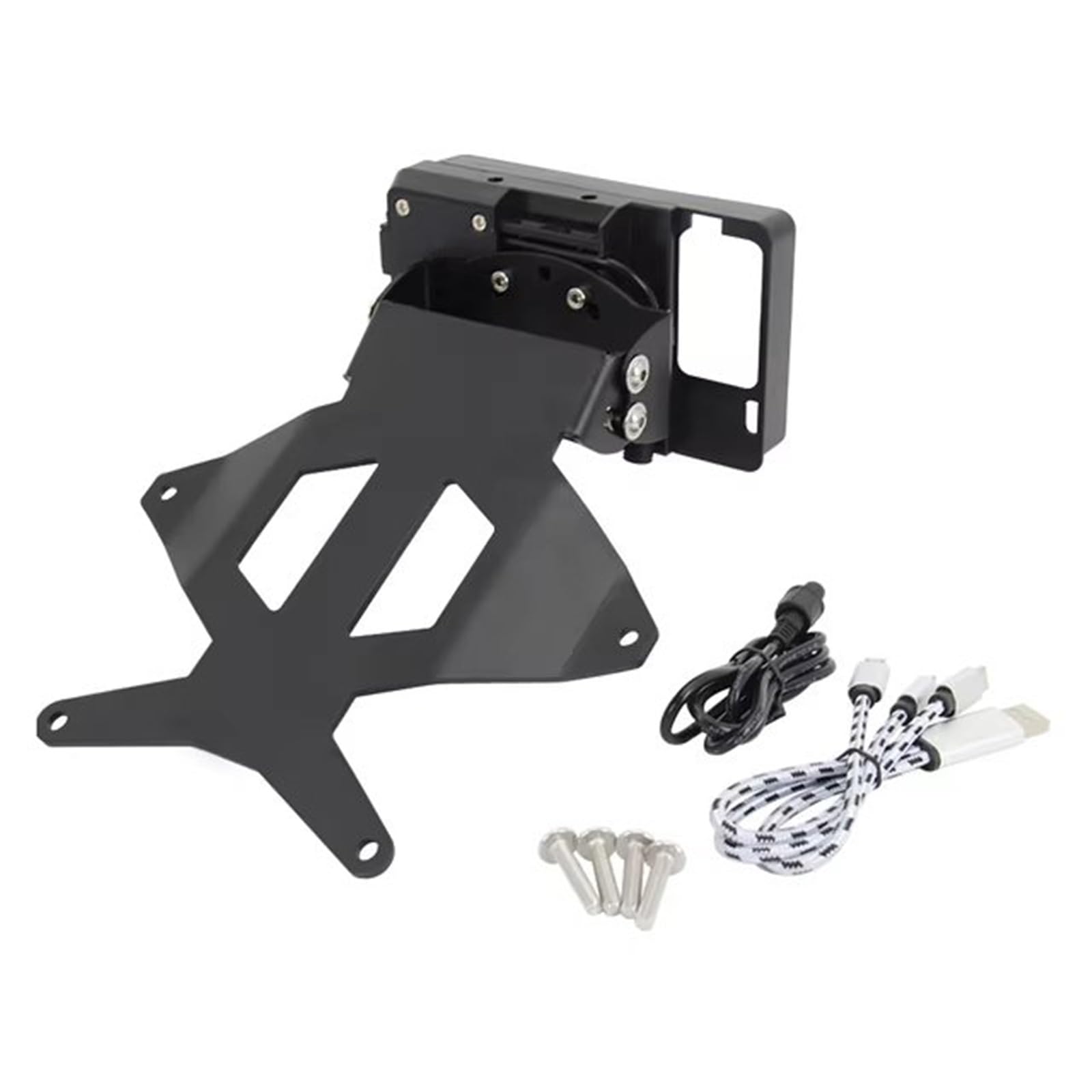 Telefonständerhalter GPS Für Suzuki Für V-Strom 650 XT DL 650 Für Vstrom 2012-2016 2015 14 Wiederaufladbare GPS Navigator Montage Motorrad Mobile Telefon Halter Navigationshalterung(AB) von Gnshdg