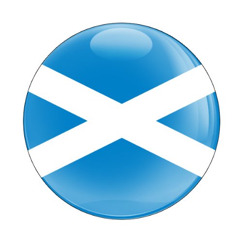 GoBadges Flagge Schottland – 7,6 cm magnetisch Grill Badge/UV-stabil & Wetterbeständig/Funktioniert Grill Badge Holder von GoBadges