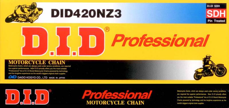 DID Kette 420NZ3 für HONDA ANF125 Innova Baujahr 03-10 von Homry