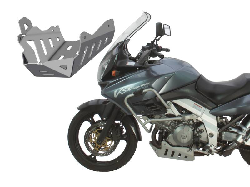 Motorschutz für DL 1000 V-Strom Bj. 2002-2013 silber von Götz