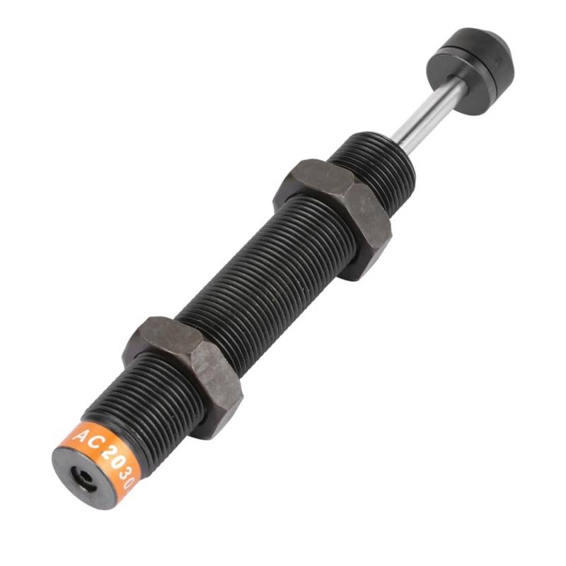 Pneumatischer hydraulischer Stoßdämpfer, M20 x 30mm Hub-Öldruck-Stoßdämpfer, Öldruck Stoßdämpfer für Pneumatikzylinder mit 30mm Hub AC2030-2 Schwarz von Goick