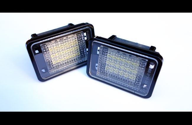 2x LED PREMIUM Kennzeichenbeleuchtung SMD für Mercedes X204 GLK (Modell 2008-2012) von Goingfast GmbH