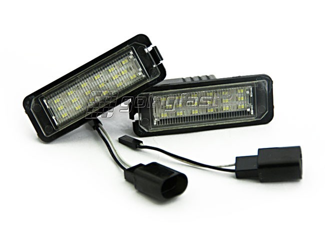 2x LED PREMIUM Kennzeichenbeleuchtung SMD für VW Golf 4 IV 5 V Lupo Beetle 1C Phaeton EOS Passat 3C CC EOS Polo 9N von Goingfast GmbH
