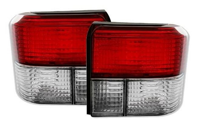 Heckleuchten Rückleuchten Links + Rechts Schwarz / Rot für VW T4 IV 1990-2003 von Goingfast GmbH